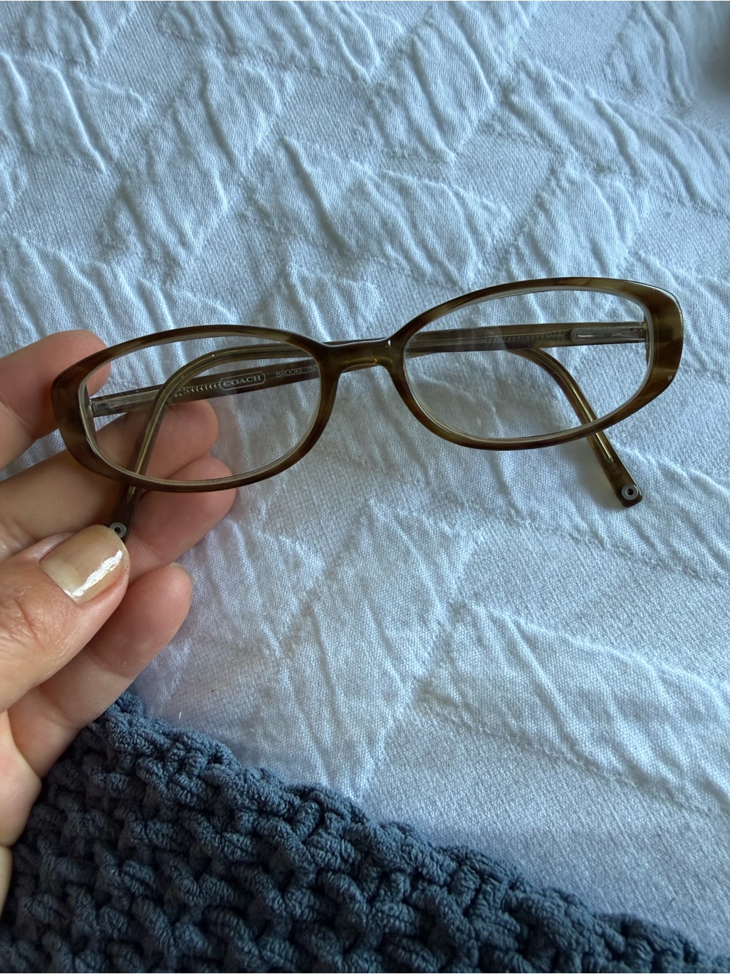 Coach Olive Brown Oval Women's Eyeglasses